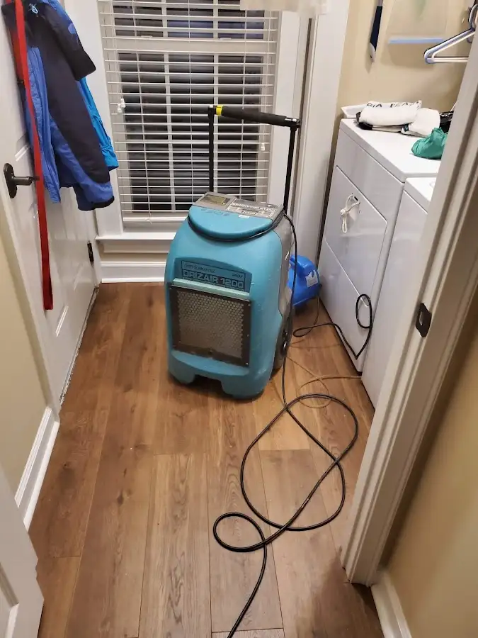Commercial dehumidifier deployed for Flood Damage Cleanup in Charlestown