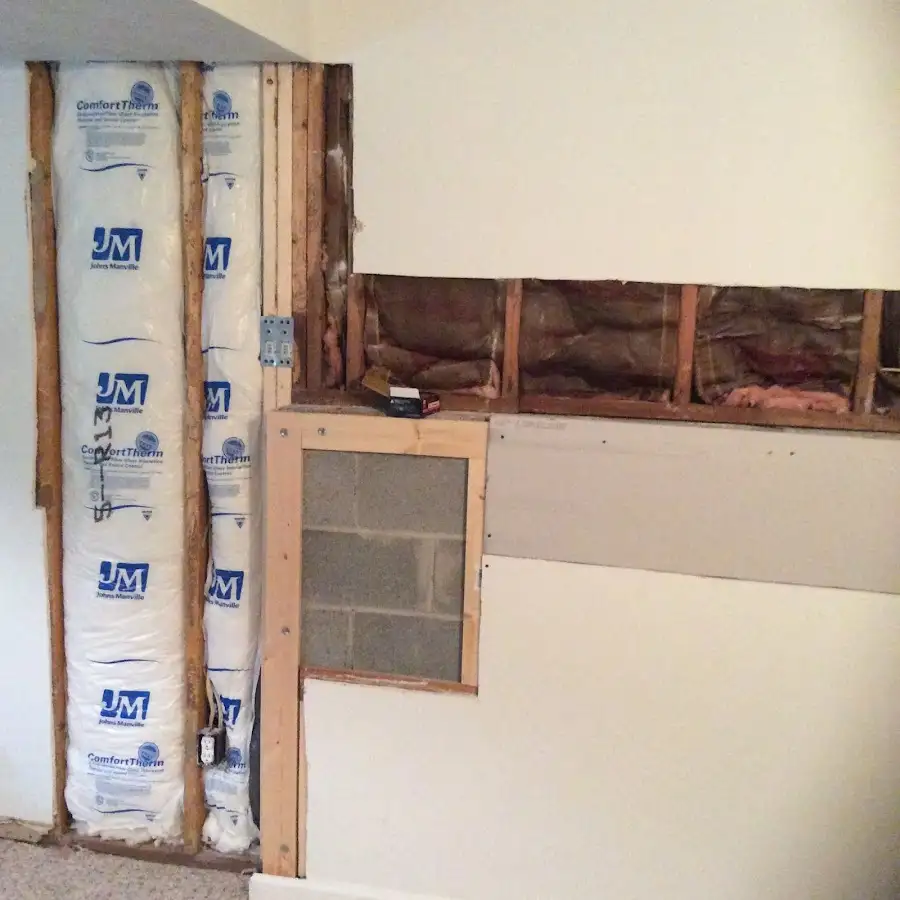 Wall insulation replacement during Structural Drying in Charlestown